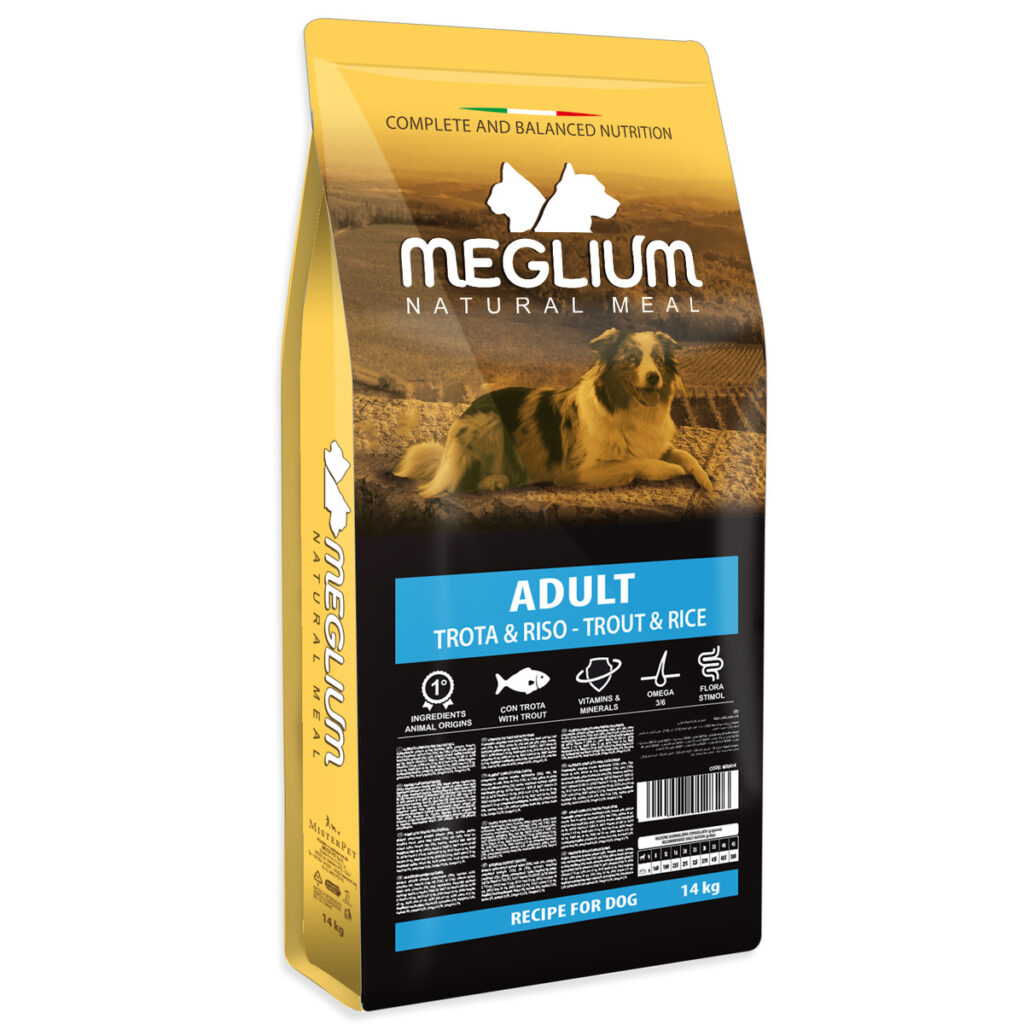 Meglium Dog Adult Pastrva & riža 14kg